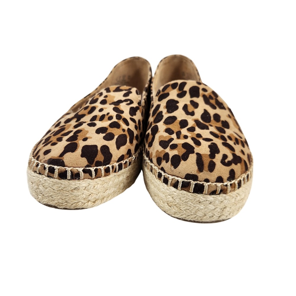 Dr Scholls Womens Find Me Leopard Print Espadrille Flats Casual Shoes Size 8M - Picture 8 of 10